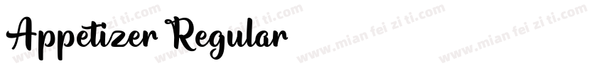 Appetizer Regular字体转换